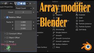 Blender , модификатор Array со всеми настройками.