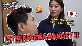 POTONG RAMBUT TANPA KASIH TAU ISTRI ! BEGINI JADINYA !