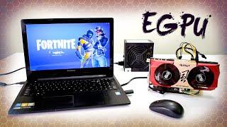 How to Setup External Graphics Card on a Laptop for CHEAP !! - eGPU Tutorial