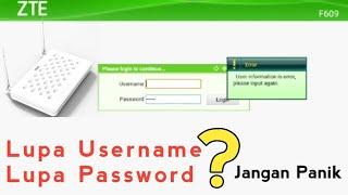 Cara Lupa Username dan Password Indihome | TUTORIAL INDONESIA