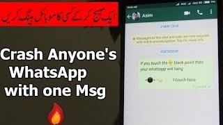 How to Crash Anyone's WhatsApp with one Msg