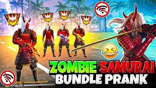 Zombie Samurai Bundle Prank Funny Gameplay *must watch* - Garena Free Fire