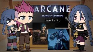 Past Arcane reacts to the Future ||Jinx|| Gacha ||1/2