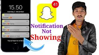 how to fix snapchat notifications not working || snapchat notification not showing