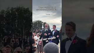 High school students surprised their teacher at his wedding ️