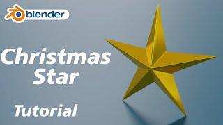 Blender 3.5 Quick Tutorial: Craft a Festive 3D Christmas Star