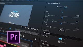 Essential Graphics in Premiere Pro