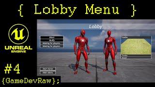 Make a Multiplayer Game from scratch - Lobby Menu - Unreal Engine 5 Beginner Tutorial # 4