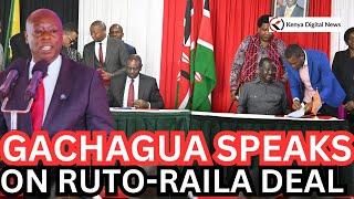 Former DP Gachagua Finally Comments on Ruto-Raila Political Pact as He Speaks in Kajiado!