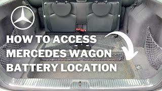 Mercedes Benz Wagon Battery Location Access E-Class S211 W211 Estate E320 E350 E500 E55 2004-2009