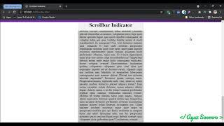 Scrollbar Indicator using HTML, CSS and JavaScript | Website Development