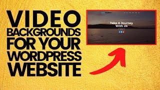 Elementor Full Screen Video Background In 3 Easy Steps - WordPress Tutorial  With Customify Theme