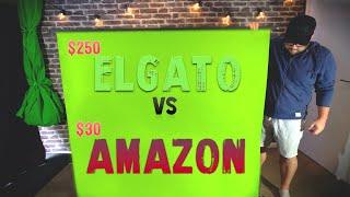 Cheap GREEN SCREENS - Elgato vs $30 Amazon