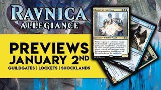 Shocklands, Guildgates, and More | Ravnica Allegiance Previews Januray 2nd