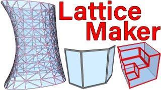 Lattice Maker and Latticeizer Plugins In SketchUp