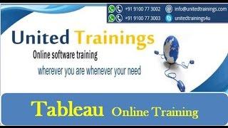 Tableau Online Training | Tableau training DEMO Video | United Trainings