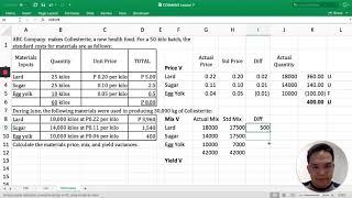 Standard Costing Pt 4 - Mix and Yield Variances