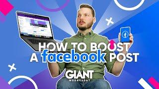 How To Boost A Facebook Post