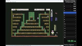 C64 speedrun Pharaoh's Revenge [1988] W.R. Levels 1-10 25:06.750