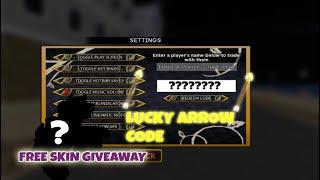 YBA lucky arrow code (FREE SKIN GIVEAWAY)