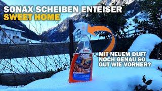 Sonax Scheiben Enteiser SWEET HOME Erstanwendung im Winter-Urlaub