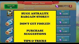 Lords Mobile - ASTRALITE BARGAIN STORE!!!  - Purchase suggestion for middle and end game players