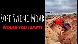 Would You Jump Off A Cliff with Rope Swing Moab!?