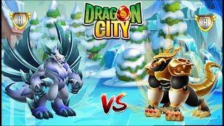 High Snow Dragon vs High Realm Dragon in Lap 9 | Dragon City