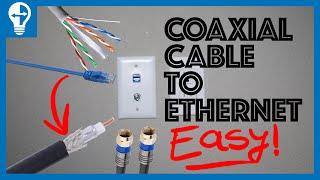 Easily Convert A Coaxial Cable Into Ethernet , FAST SPEED 