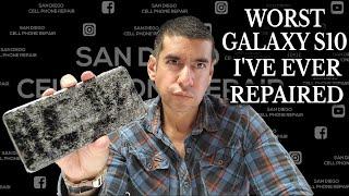 Samsung Galaxy S10 Screen Replacement | Worst Screen Ever! | Full Phone Refurbish