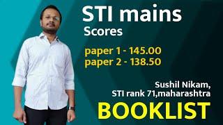 STI 2021 Sushil nikam mains booklist | MPSC combine group B mains Books