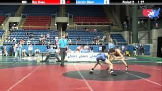 Fargo 2012 106 Round 3: Kaz Onoo (Iowa) vs. Lincoln Olson (Michigan)