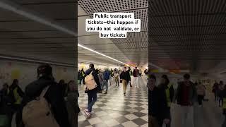 Public transport tickets—do validate, or buy tickets.  #viral #vienna #vlog #2024