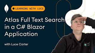 Atlas Full Text Search in a C# Blazor Application