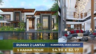 INI RUMAH ATAU RESORT ?!! BEGINI MEWAHNYA DESAIN RUMAH SULTAN DI JAWA BARAT !! - JASA DESAIN RUMAH