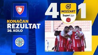 Mozzart Bet Super liga 2024/25 - 26.Kolo: JEDINSTVO – TSC 4:1 (2:0)