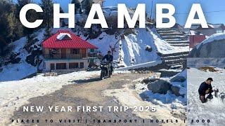 Chamba Kitni dur Dalhousie Khajjiar-Mini Switzerland India️ Deadly Roads new year in snow️jot pass