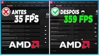 MELHOR CONFIGURAÇÃO PARA OTIMIZAR PLACA DE VIDEO AMD RADEON + FPS  