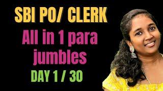 SBI PO / CLERK | ALL IN 1 PARAJUMBLES | DAY 1/30 | REENA