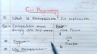 C++ Encapsulation | Learn Coding