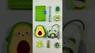 Cute Hot Green Stationery Items, Pen, Eraser, Notebook, Pouch, Sharpener #backtoschool #stationery