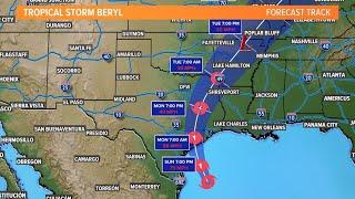 Hurricane Beryl tracker: Live look at storm on radar