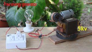 I make 220v Electric Generator from a Microwave Transformer