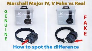 Real vs Fake Marshall Major 4 Headphones - How to Spot the Differences