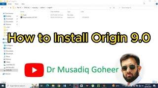 How to install Origin 9.0