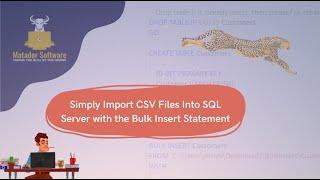 SIMPLY Import CSV Files into SQL Server