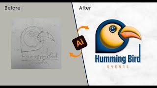 Convert Pencil Sketches into Stunning Vector | Adobe Illustrator 2025