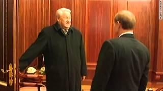 Ельцин ведет путина в Кремль