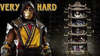 Mortal Kombat 11 (PS5) - SCORPION Klassic Towers Gameplay (Very Hard) | MK11 @1080p 60ᶠᵖˢ 