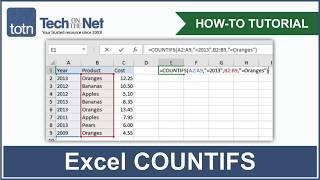 How to use the COUNTIFS function in Excel